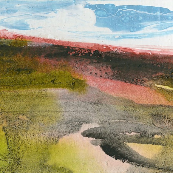 Bundle of 4 Small Textural Landscape Paintings - Dream Land Collection 8 - Picture 6 of 10